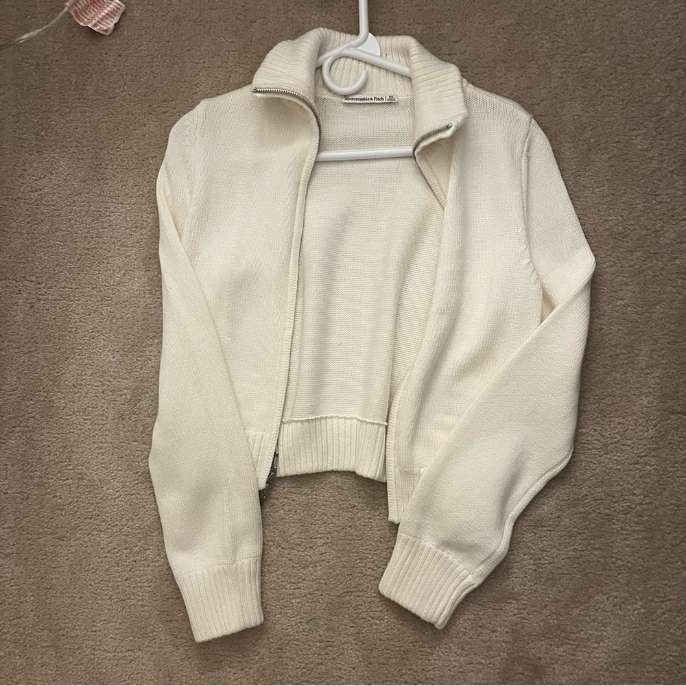 Abercrombie double zipper cardigan